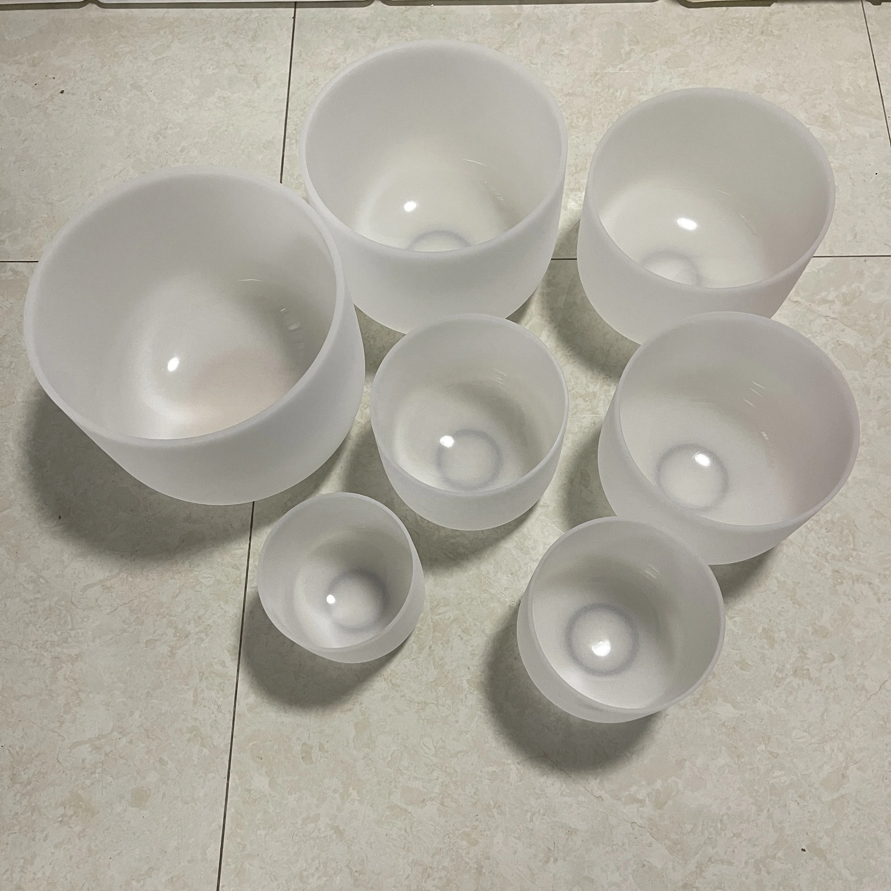 Wholesale Crystal Singing Bowl Quartz Frosted Singing Bowl