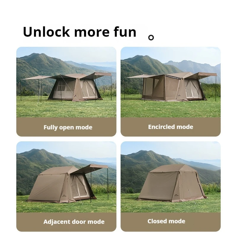 Naturehike Village 6.0 Automatic Tent Upgraded Camping Quick Opening Tents Portable Outdoor Waterproof Tent Canopy Integrated