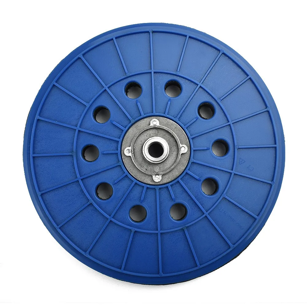 Practical Backup Pad Sanding Disc Sanding Disc Accessories Blue 9 Inch PP 10 Holes 14mm Thread 230mm Backup Pad