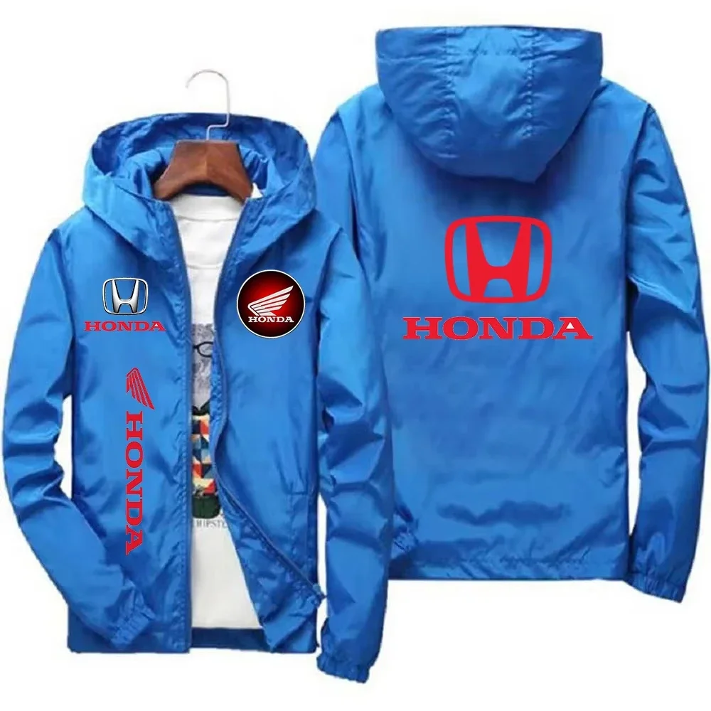 Chaqueta de moto con logotipo de Honda para hombre, chaqueta Honda personalizada para equipo de carreras, cazadora holgada deportiva para hombre