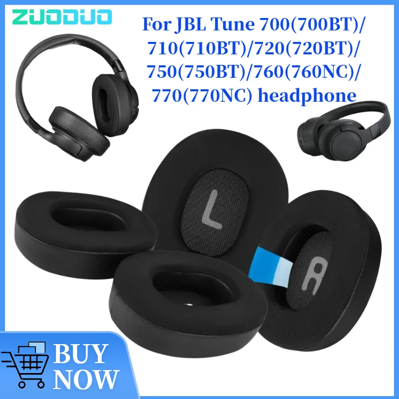 

ZUODUO Leather Sleeve Cooling Gel Earpad for JBL Tune 700(700BT)/710(710BT)/720(720BT)/750(750BT)/760(760NC)/770(770NC)Headphone