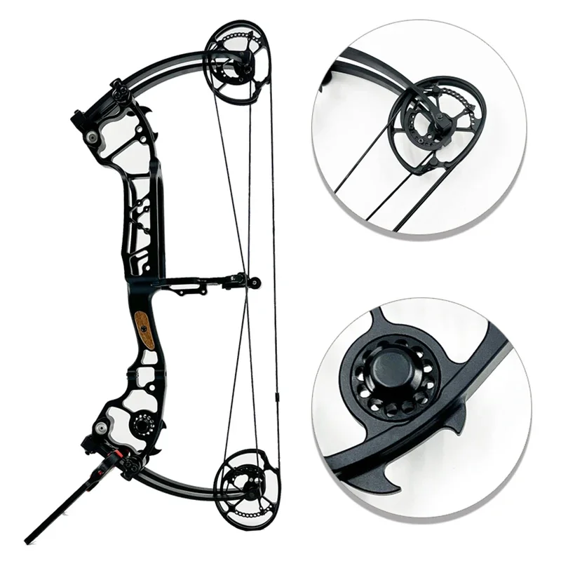 OEM/ ODM Dual-Purpose Compound Bow Hunting Catapult Bow for Steel Ball and Arrow Gordon Limbs Short-Axis Compound Barebow