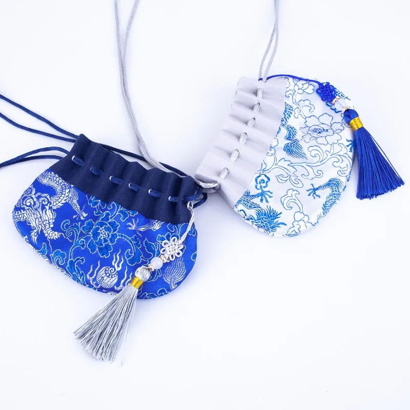 Traditional Dragon Boat Festival Empty Fragrance Bag, Drawstring Jewelry Pouch