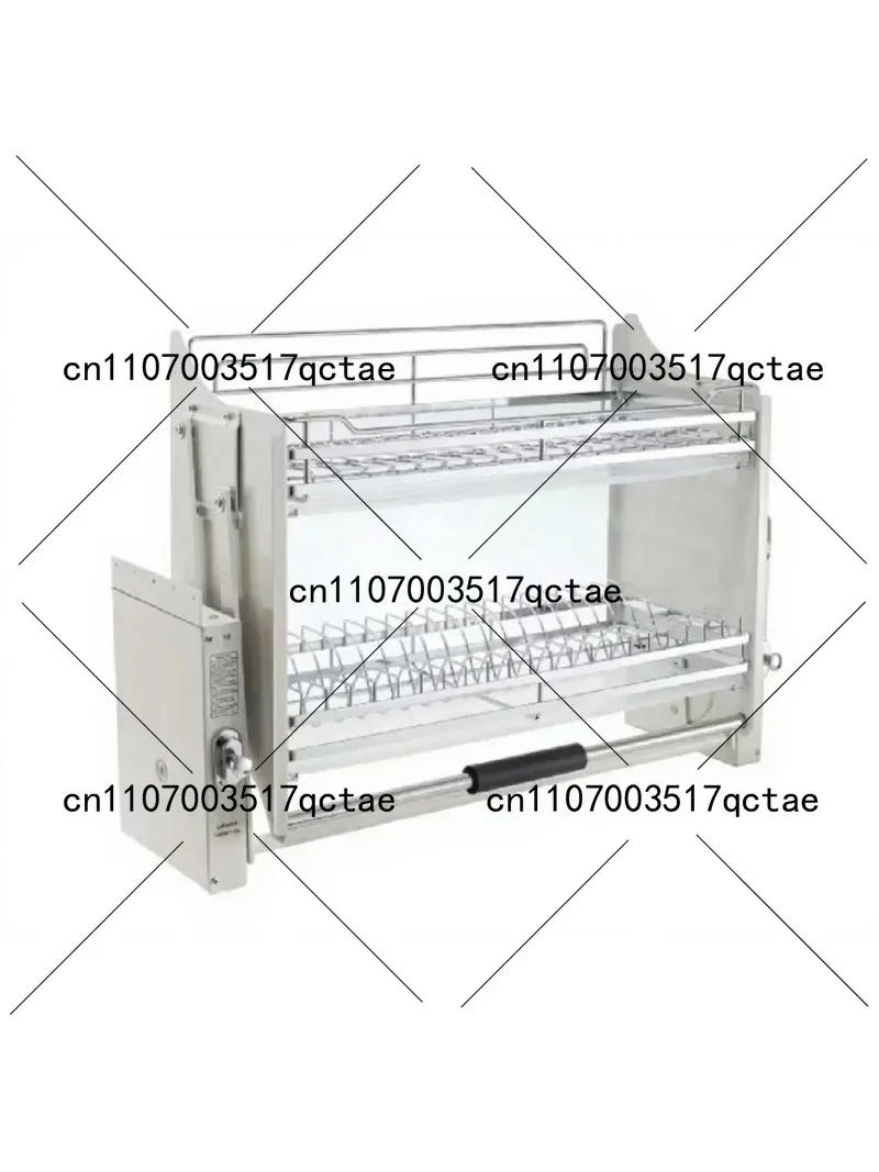 304 Stainless Steel Pull Down Cabinet Basket Kitchen Hanging Storage Organizer