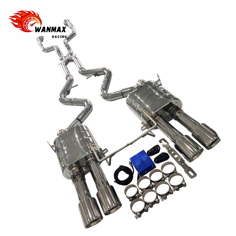 Performance Exhaust for  E92 M3 Full Cat-Back System with X-Pipe 304 Stainless Steel Valved