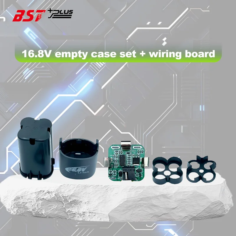 4S 16.8V DC Electric Tools Hand Lithium Drill Power Li-ion Battery Protection Board BMS Circuit 18650 4 Packs Case Shell Bracket