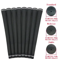 13pcs/lot High Quality Golf Grips Wholesale,Rubber Golf Club Grips Standard/Midsize/Jumbo,Irons and Woods Grips Anti-Slip