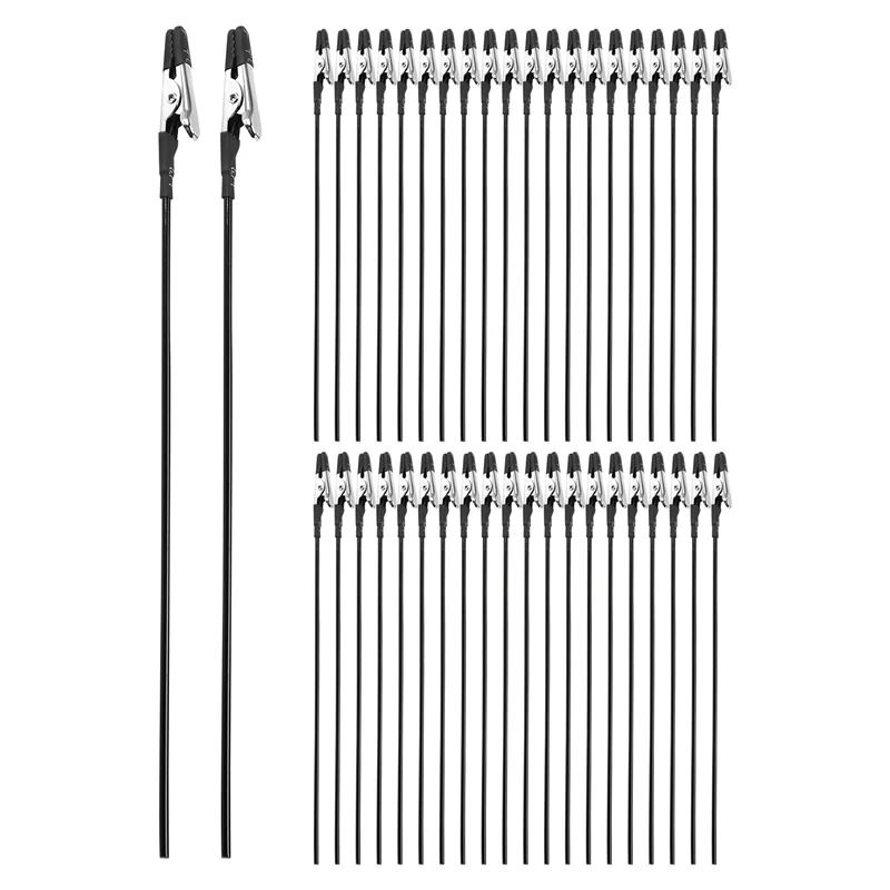 A19Q-40PCS Alligator Clip Sticks For Gundam Model Painting For Airbrush Spraying Hobby Modeling Parts For DIY Card Photo Memo