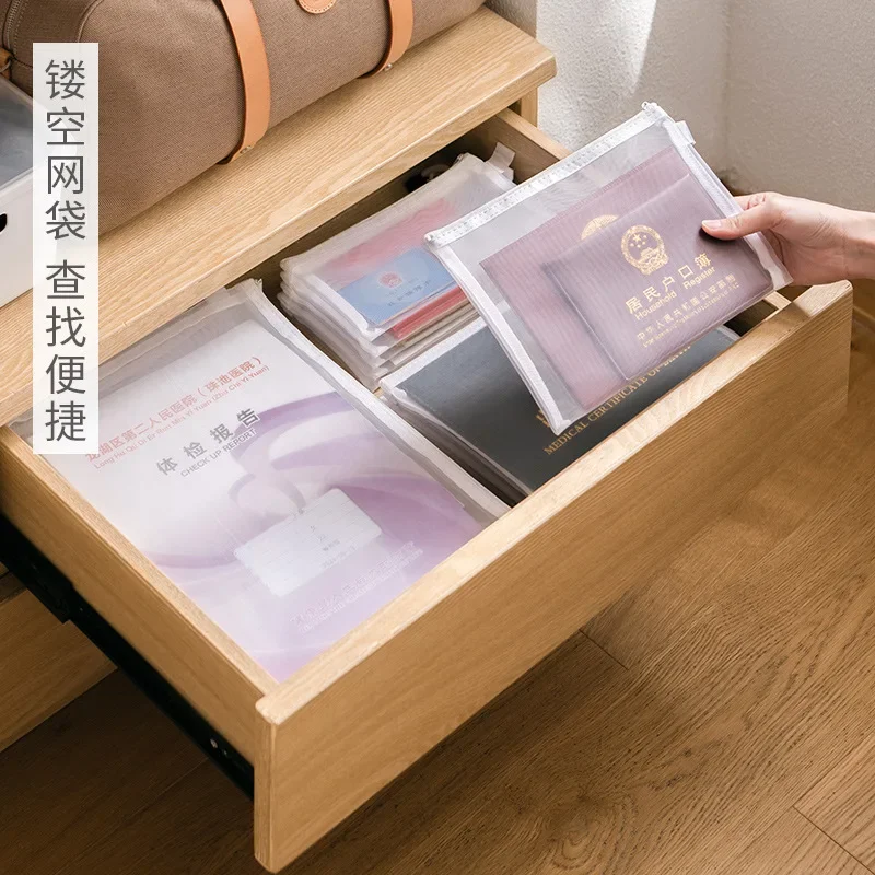 Mesh Rits Bestand Transparant Rits Data Bestand Tas Kantoor Huishoudelijke Diverse Opbergtas Waterdichte Rits Document Tas