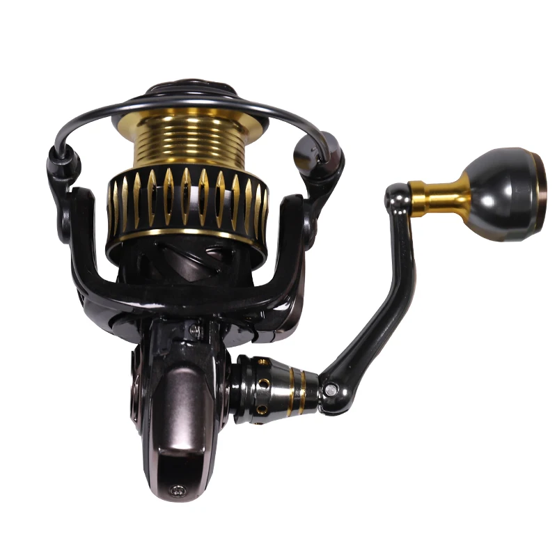 Metal Double Spool 12KG Max Drag 5.2:1 Gear Ratio Carbon Fiber Saltwater E Series 1000 to 2000 Spinning Fishing Reel