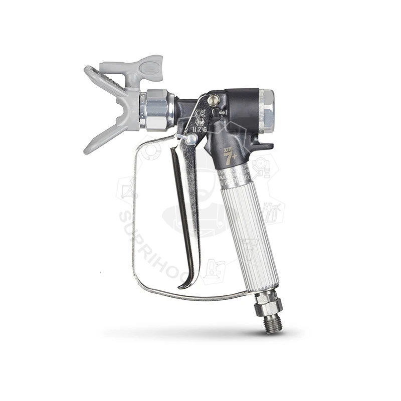 500bar Airless Spray Gun XTR7 Round Handle 4-Finger Trigger 7250psi With Tip 517 Paint Sprayers