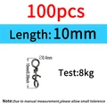 100pcs 10mm