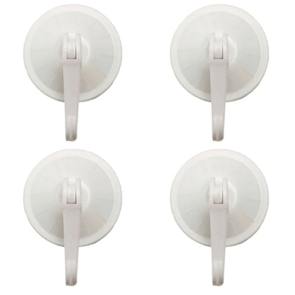 4Pcs Suction Cup Hooks Removable Vacuum Holder for Restroom Bathroom and Kitchen Towel Hanger Storage