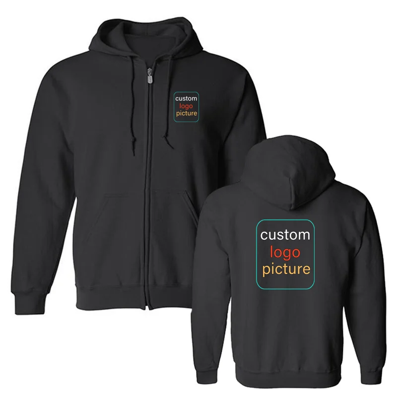 Custom Prints Men's Women's Hoodie Loose Casual Solid Color Hoodies Long Sleeve Cotton Hooded Personality Sweatshirts Clothes