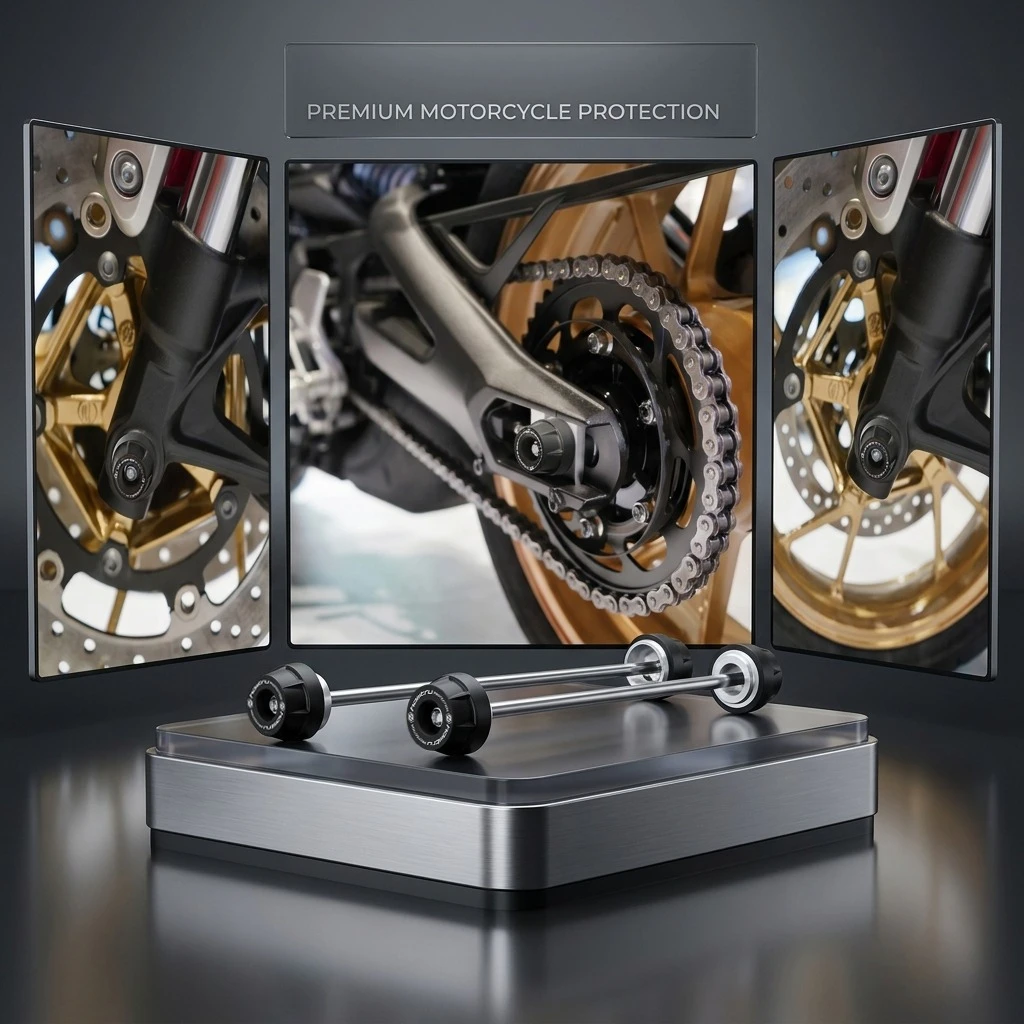 

Motorcycle Wheel Spindle Protection Cover Set for YAMAHA MT-09 XSR900 Tracer 9 2021-2025