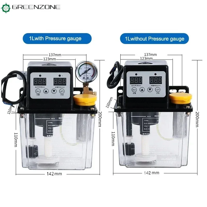 oil mist lubrication system and oil pump 220V 0.5L/1L/2L automatic oil lube for lubrication pump system