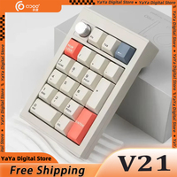 Cidoo V21 Wireless Keyboard Tri Mode 21keys Wired Hot Swap Bluetooth Mechanical Keyboard Accessory for Computer Laptop Man Gifts