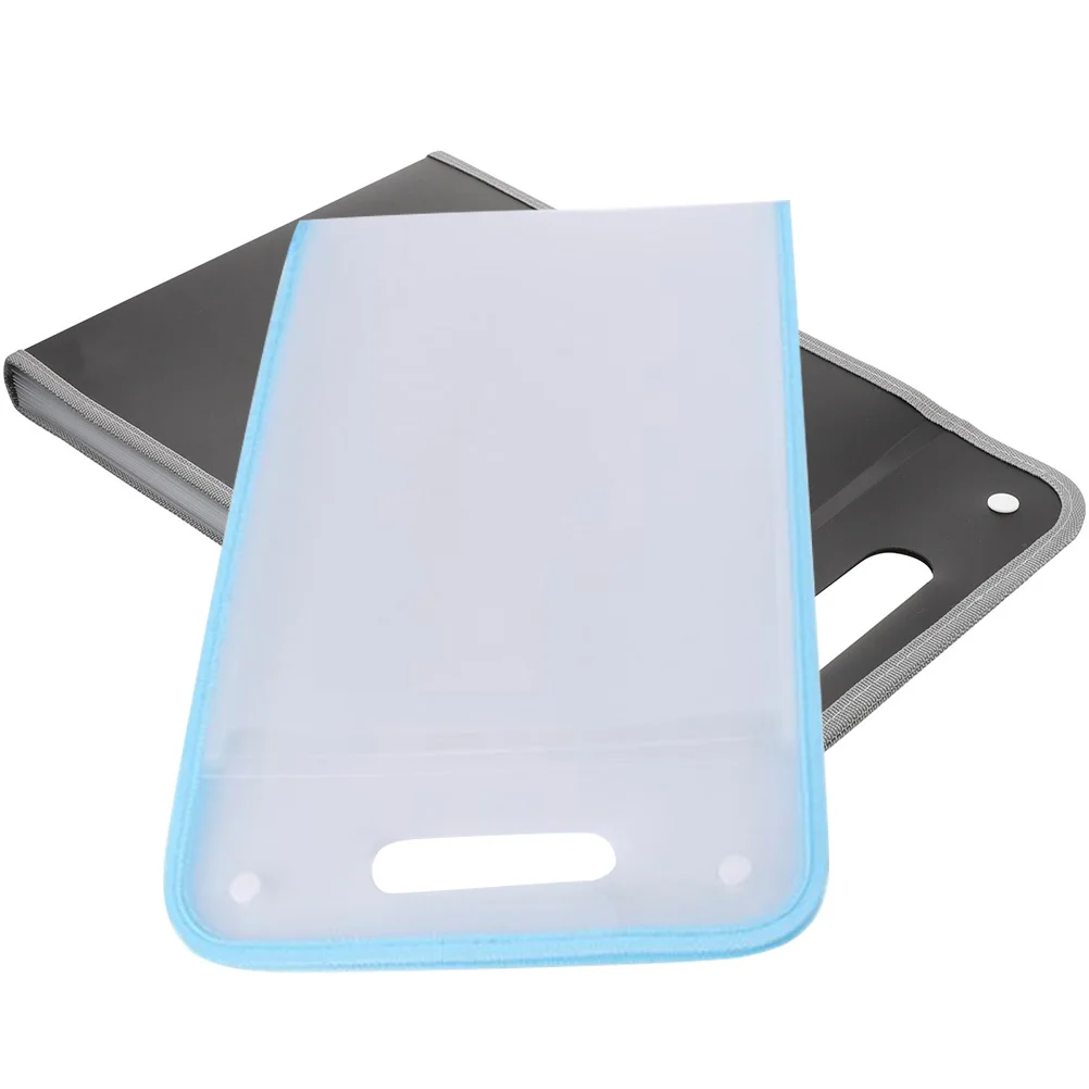 

13 Layers A4 Folder ganizer Black PP Edge File Bag Student Document Storage Accordion File Folder Receipt Office Bags