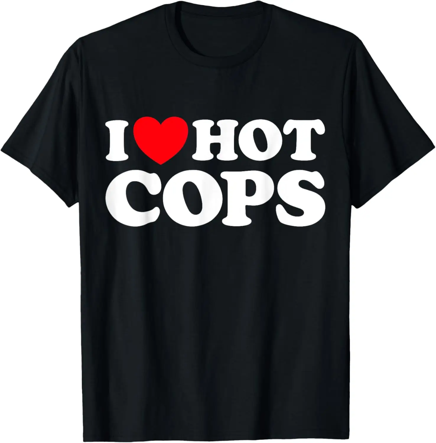 

Забавная футболка «Я люблю горячих полицейских» с защитой от работы