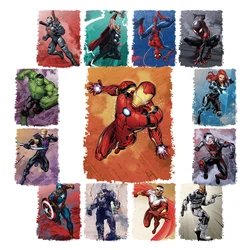 Iron Man Captain America fusible clothing patch thermo-stickers for children Ironing applications