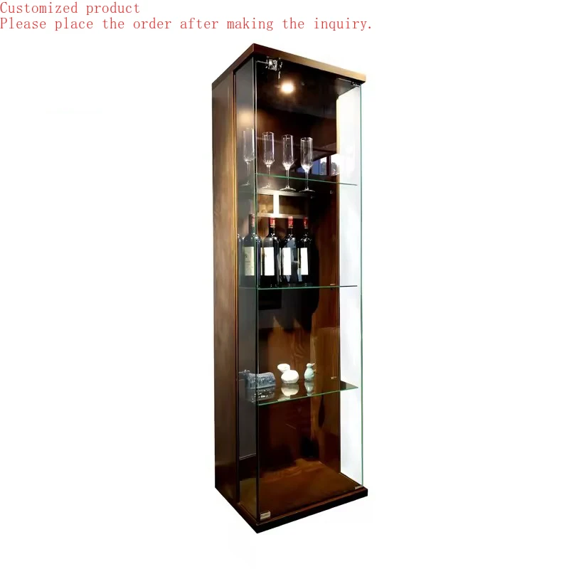 

Custom.Display Cabinet Luxury Furniture Glass Door LED Lighting for Living Room