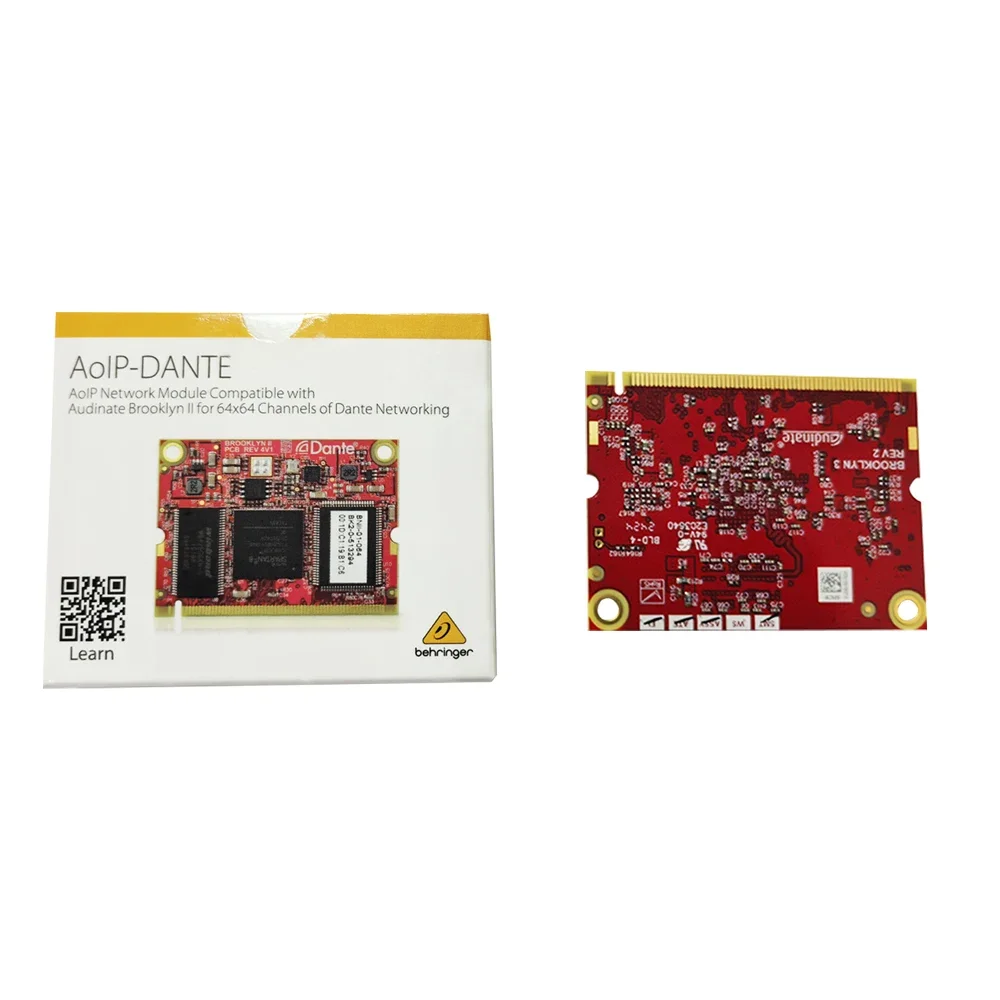 Behringer Aoip-64-channel Expansion Card for Behringer Wing Compact Digital Mixer Pa System Music Equipment