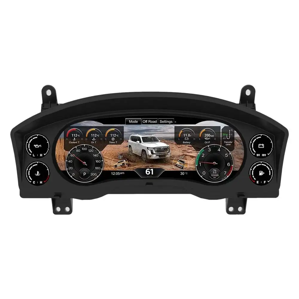 2026 Latest Original Car Digital LINUX Instrument Cluster for Land Cruiser FJ 2008-2020 LCD Speedmeters Dashboard Player