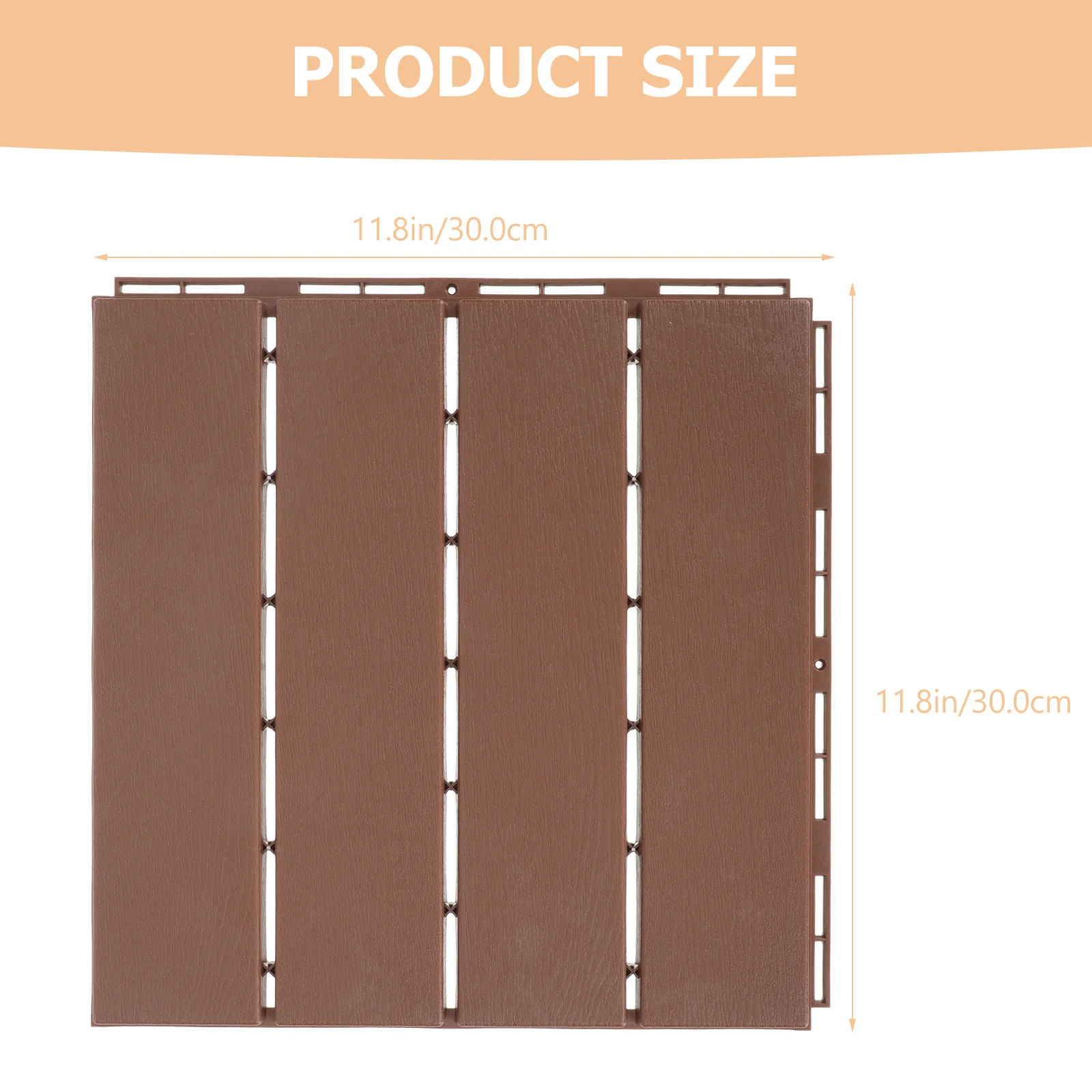 Piso de madeira e plástico à prova d'água, design de emenda, fácil instalação, jardim ao ar livre, varanda, quintal, corredor, piso correspondente