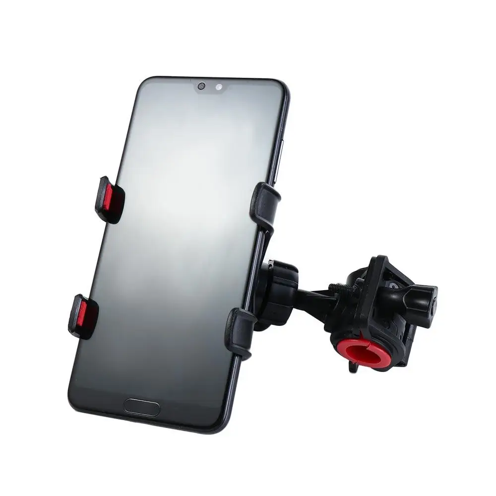 Bicycle Motor Handlebar Mount Cell Phone Holder Universal Black Smart Phones Holder Microphone Stand For Smart Phones Mic