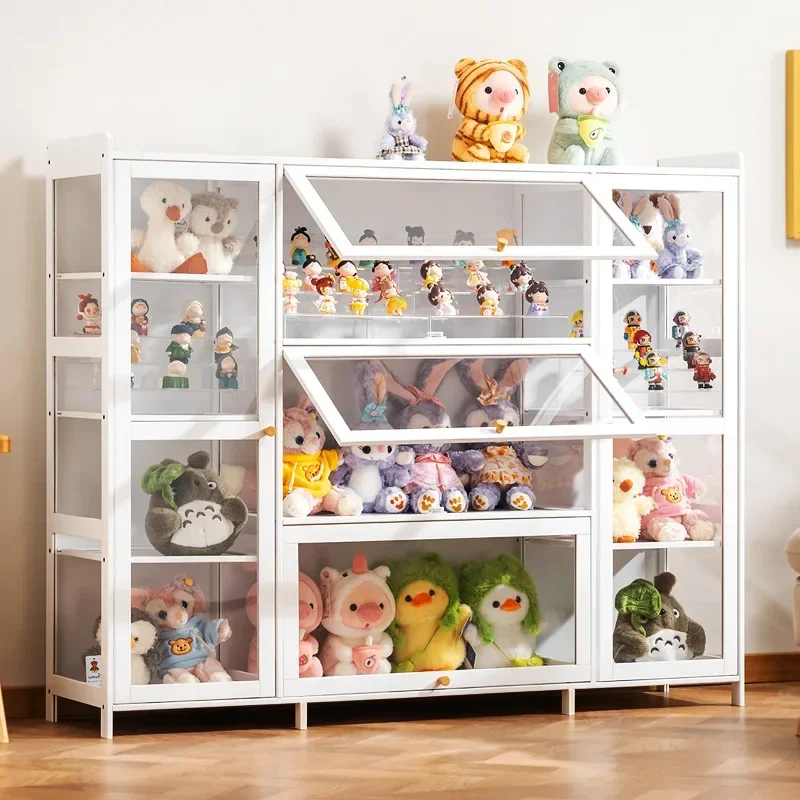 Firm Figure Display Cabinet Lego Acrylic Display Stand Smoke Cabinet Glass Counter Cosmetics Product Ornament Display Cabinet