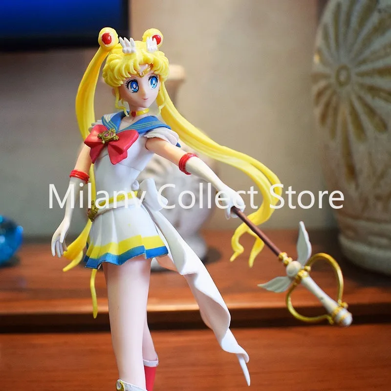 Sailor Moon Anime Figure Kawaii 22cm Sailor Saturn Mars Mercury Jupiter Venus Action Figurine Collectible Kids Toys Model Gifts view 3