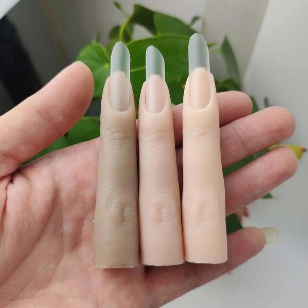 Art Training Practice Accessories Fake Finger Display Tool Practice False Finger Model Fake Finger Model Nail Showing Stand