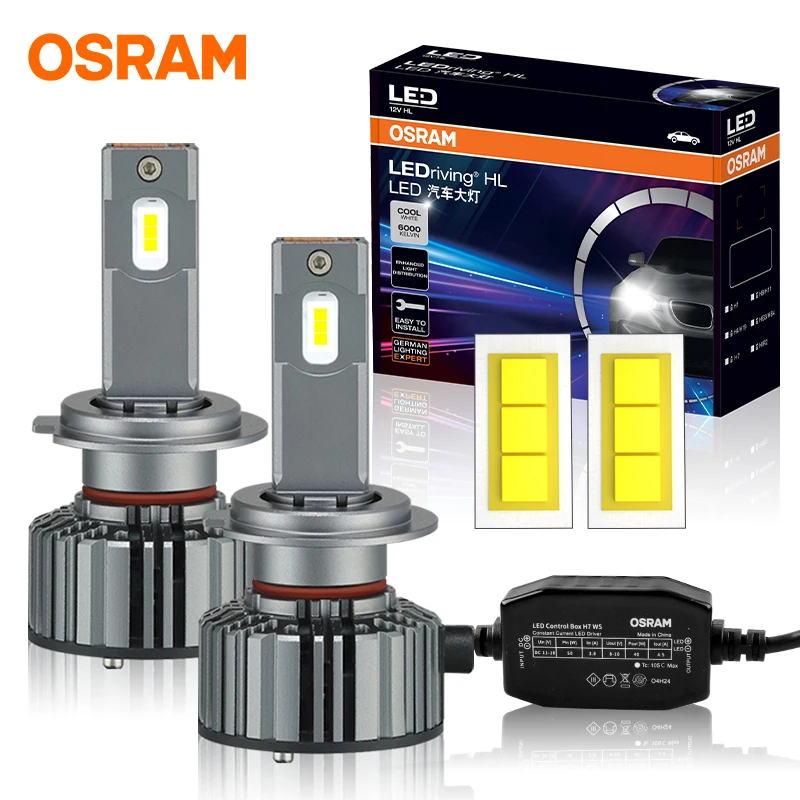 OSRAM H4 H7 H11 Led Headlight Bulb Car Lamp High Power H8 9005 9006 HB3 HB4 HIR2 Fog Light Turbo Fan 6000K 50W With Driver 12V