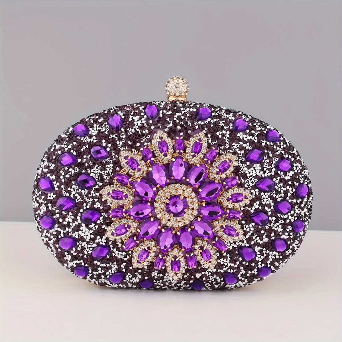 Shimmering Crystal Rhinestone Clutch Bag - Luxurious Evening Purse for Parties, Proms, & Galas - Fashion-Forward Design Ideal fo