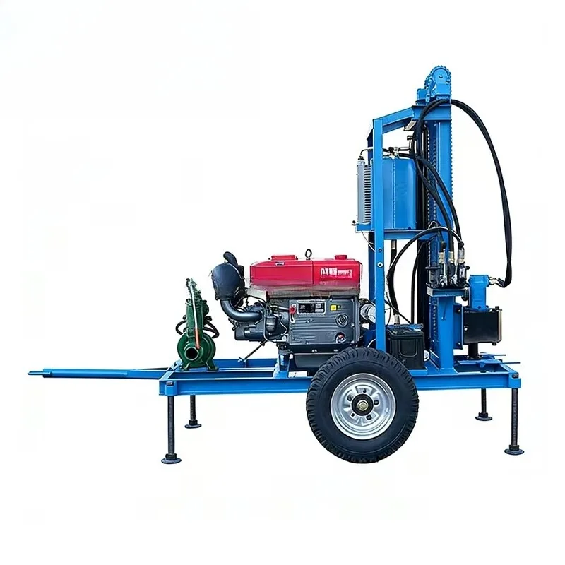Portable Wheeled Mini Water Well Drilling Rig Drilling Rig Deep Hole Drilling Rig