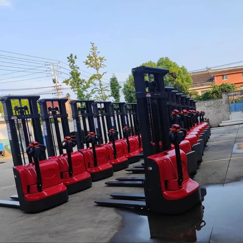 High Quality New Retractable Electric Stacker Load 1 Ton 3 Ton Lift Custom Stacker