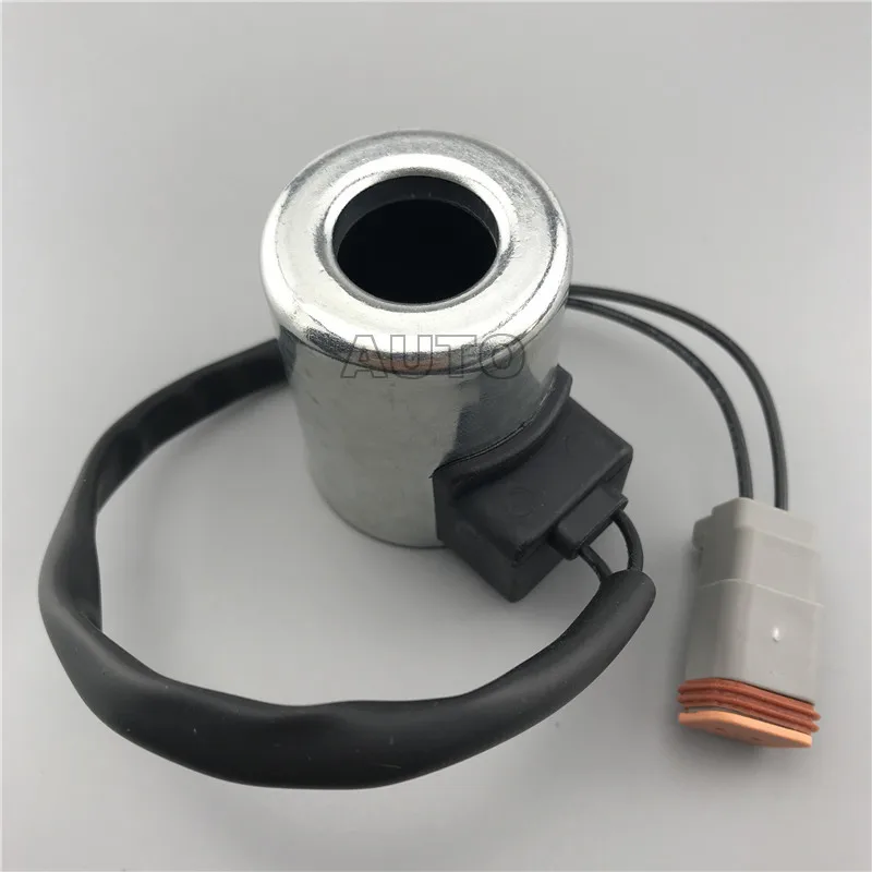 Excavator accessories XCMG XE80/135/150/200/215/230 Pilot safety lock solenoid coil inner diameter 19mm height 50mm 25W