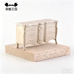 1:25 scale Miniature Cabinet with Drawer Plastic Model Table Dollhouse Furniture Ornament Mini House Interior Scene Decoration