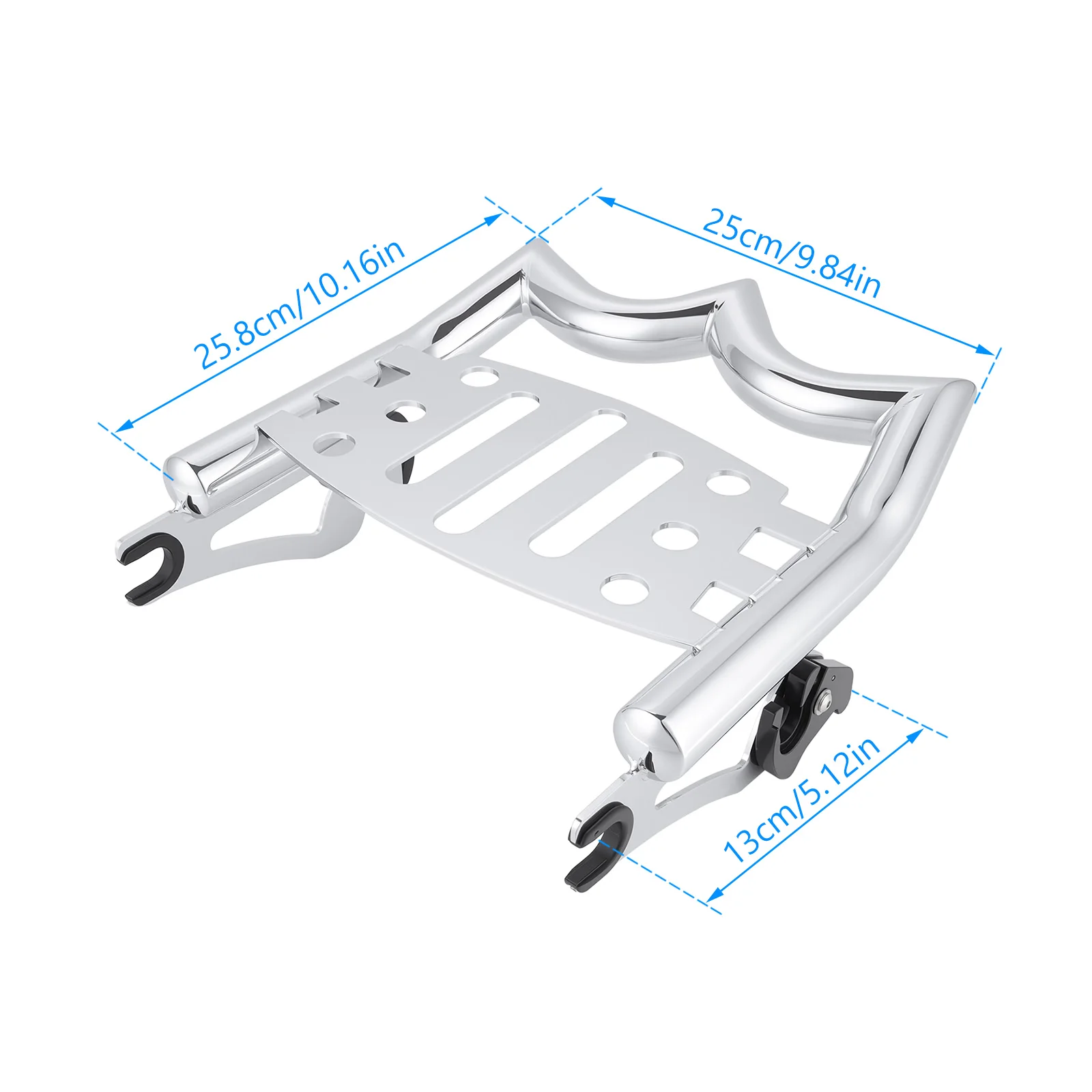 Motorcycle Chrome Luggage Rack for Harley Davidson Touring, Road Glide, Street Glide, Electra Glide, Road King 2009-2024
