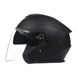 Casque de moto rétro à visage ouvert pour hommes et femmes, lentille de tourisme, course de motocross, casquettes vintage, puzzles, DOT, 3/4