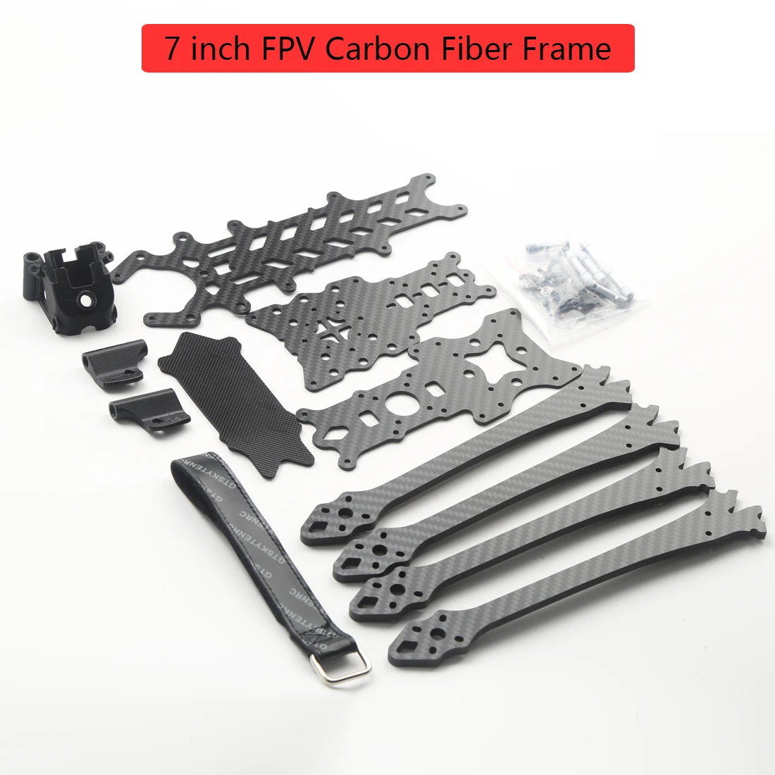 Bees FPV Drone Carbon Fiber Freestyle Frame Kit met 7/8 inch wielbasis 295mm/375mm arm Lange afstand Geschikt voor Freestyle vliegen