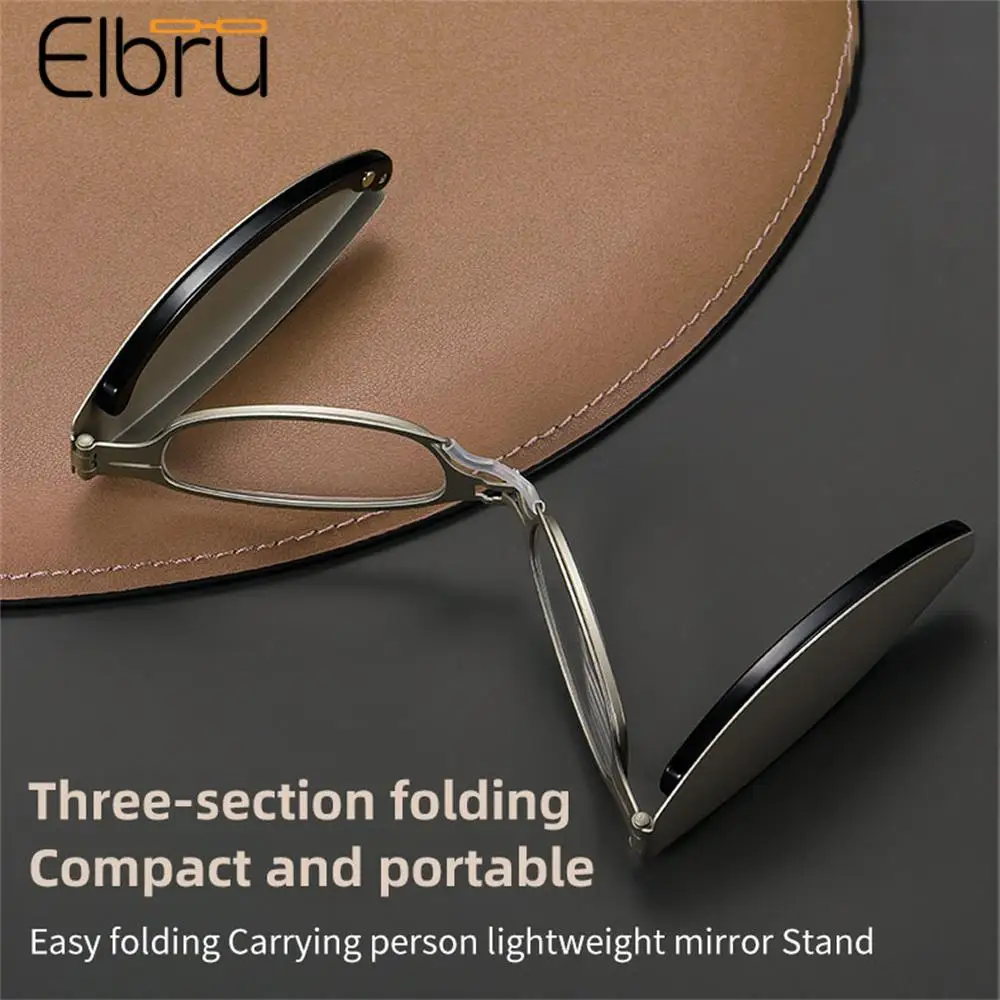 

Elbru Portable Folding Reading Glasses Women Men Mini Foldable Presbyopia Eyeglasses Magnifying Eyewear For Phone Newspaper