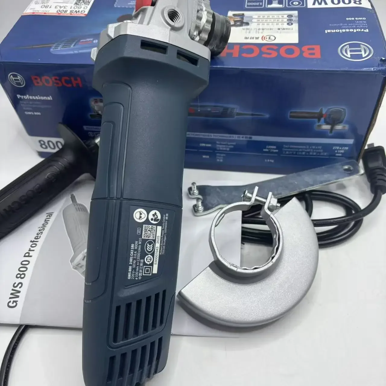 BOSCH GWS 800 Angle Grinder | 800W 12000RPM | 100mm Disc | for Metal/Stone Cutting & Grinding