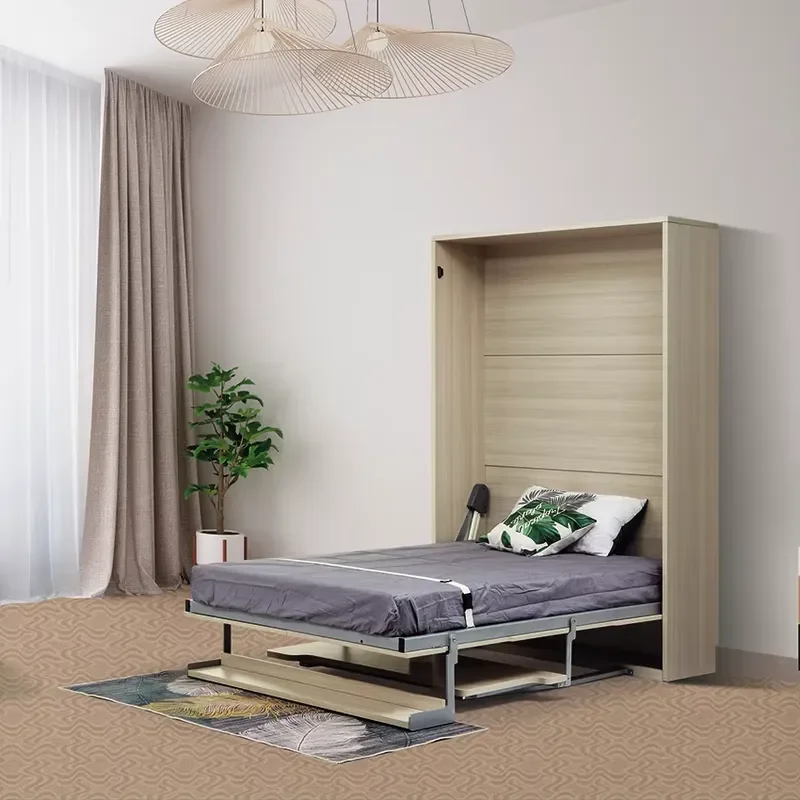 Modern Multifunction Vertical Folding Hidden Wall Bed Murphy Bed