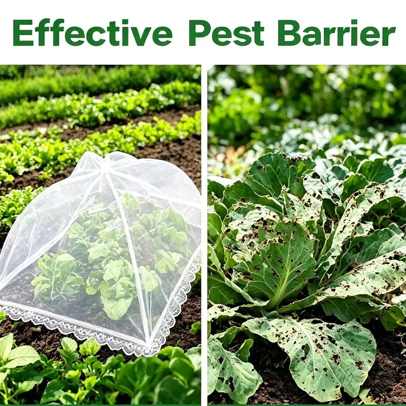 Garden Mesh Plant Protector Pop Up Collapsible Net Cover for Vegetable Fruit Flower Seedling Bird Insect Animal Protection Cover
