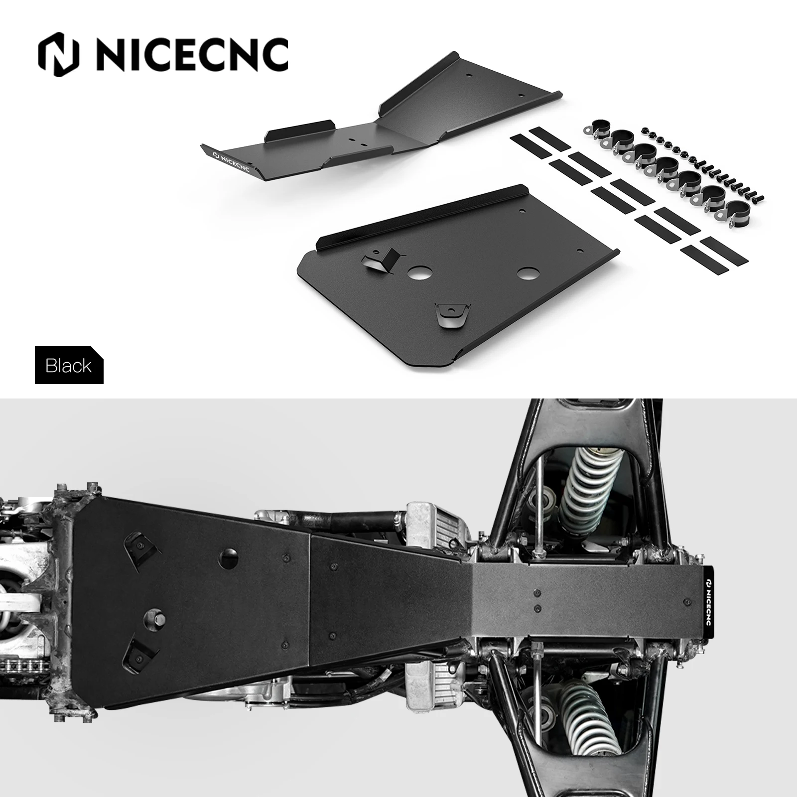 

For Honda TRX450R Frame Engine Skid Glide Plate Protector ATV For Honda TRX450ER TRX 450R 50360-HP1-600 Aluminum Alloy