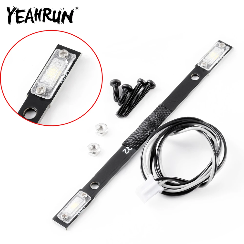 

YEAHRUN светодиодный светильник, детали внутренней лампы, прожектор на крыше, световая доска, украшение для Tamiya 1/14, радиоуправляемый грузовик, прицеп, самосвал