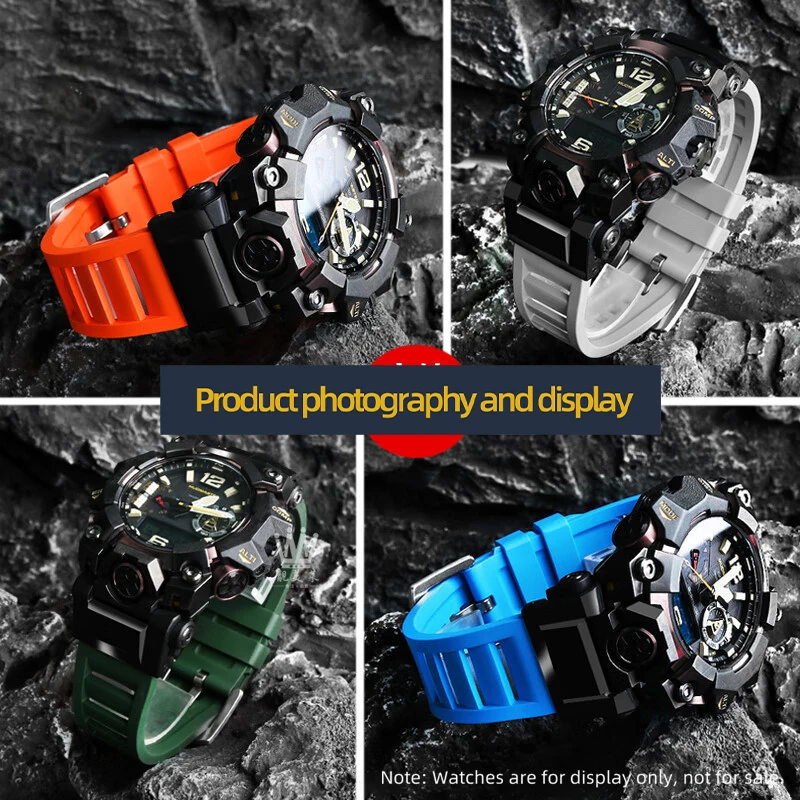 FOR Casio G-Shock Mudmaster GWG-B1000 3rd Generation Modified Sports Fluororubber Waterproof Sweatproof Men's Watch Strap - view 4