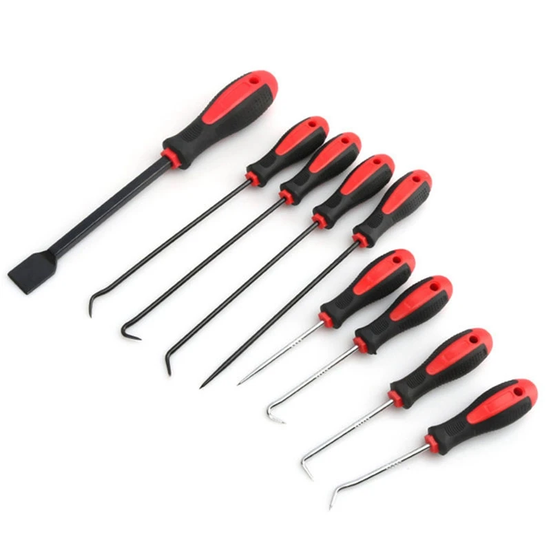 

9Pcs Auto Repair Mini Hand Hook Pliers Tool Oil Seal Screwdriver Hook Oil Seal Puller Car O-Ring Oil Seal Screwdriver Car Repair