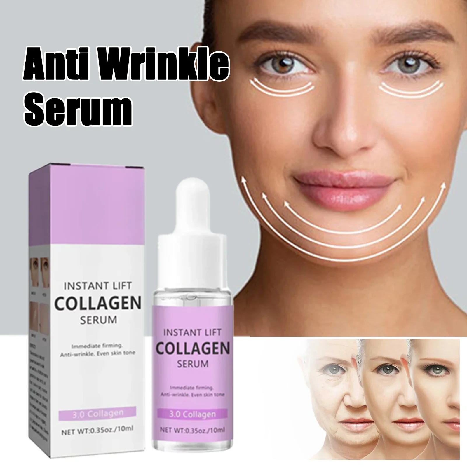 

Anti-Wrinkle Essence Lifting Firming Diminishing Fine Lines Anti-Aging Serum Whitening Brightening Nourishing Facial Skin Care